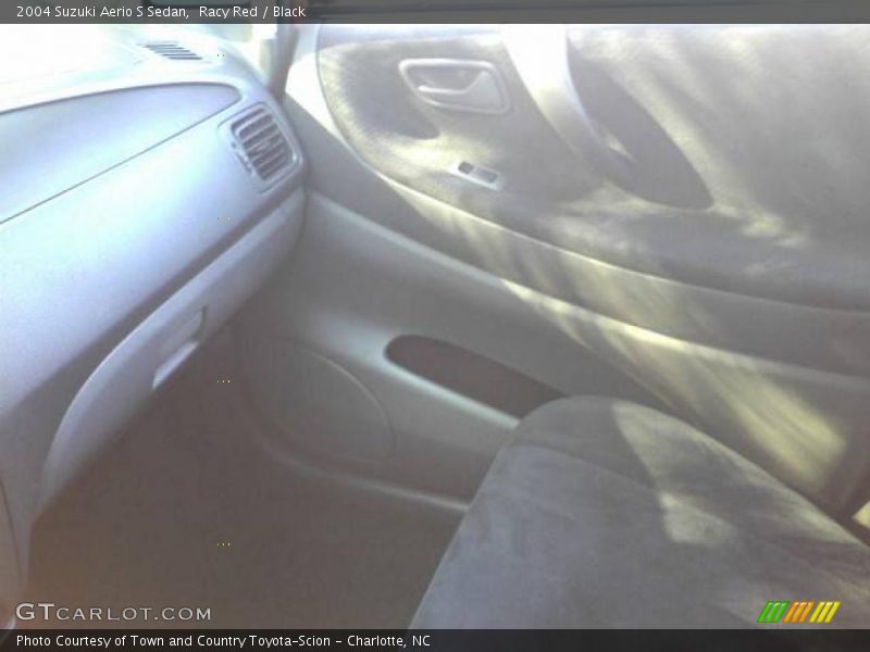 Racy Red / Black 2004 Suzuki Aerio S Sedan