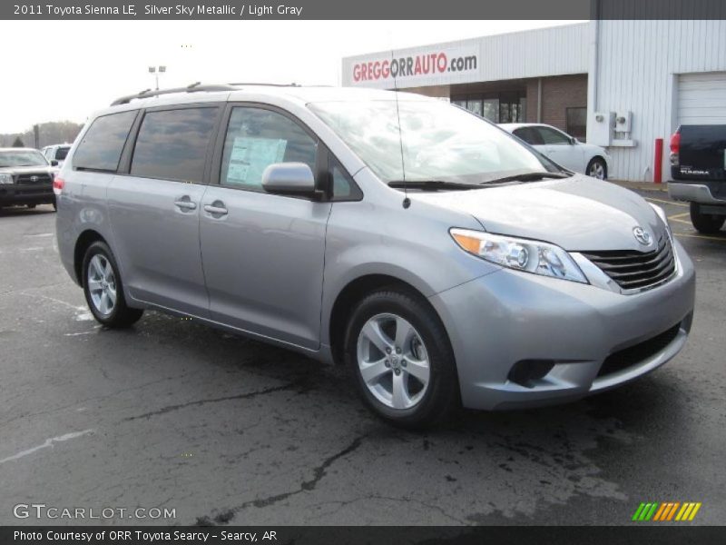 Silver Sky Metallic / Light Gray 2011 Toyota Sienna LE