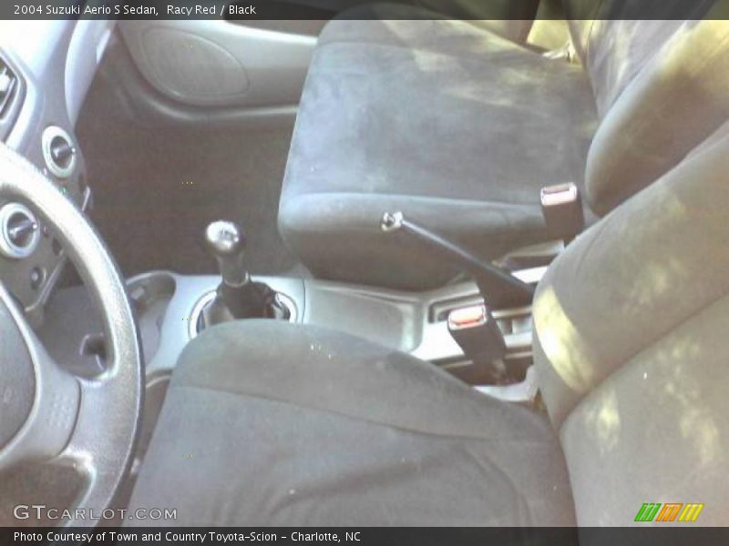 Racy Red / Black 2004 Suzuki Aerio S Sedan
