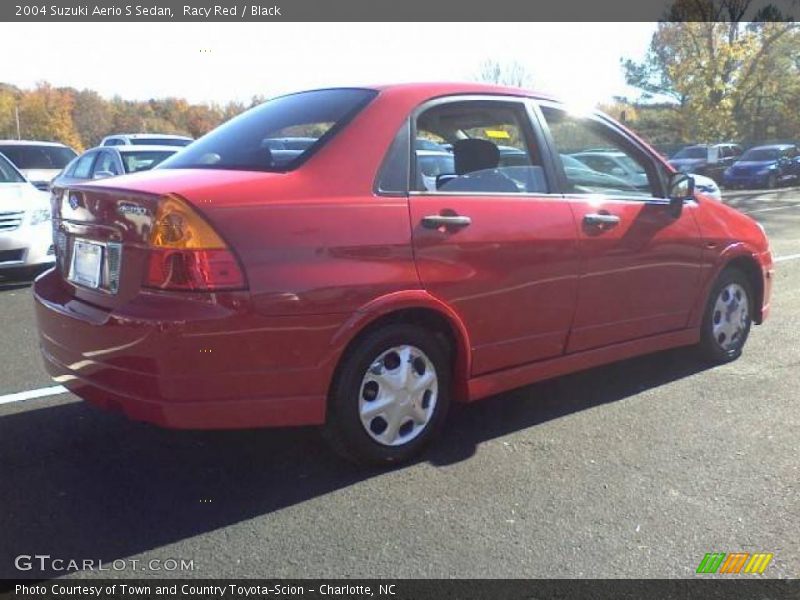 Racy Red / Black 2004 Suzuki Aerio S Sedan