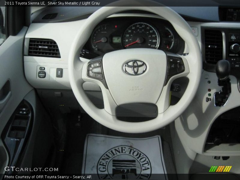 Silver Sky Metallic / Light Gray 2011 Toyota Sienna LE