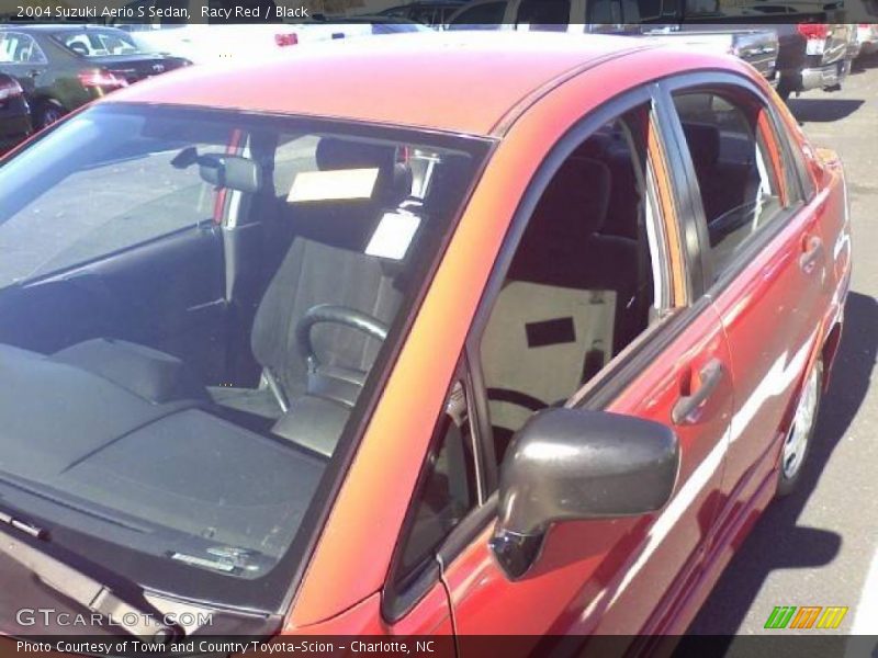 Racy Red / Black 2004 Suzuki Aerio S Sedan