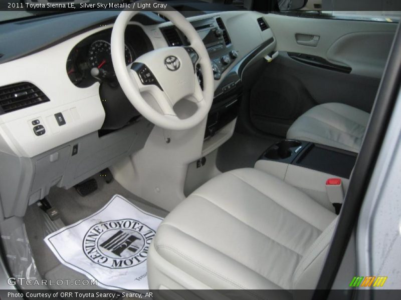 Silver Sky Metallic / Light Gray 2011 Toyota Sienna LE
