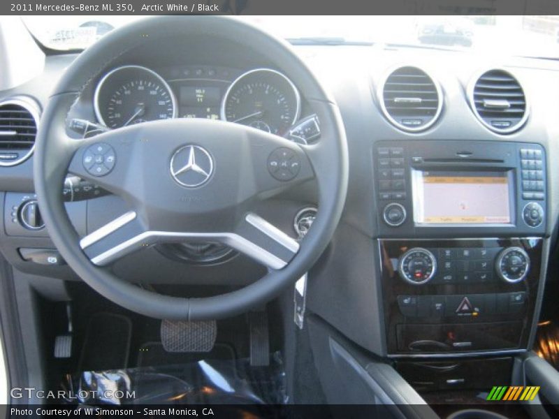 Arctic White / Black 2011 Mercedes-Benz ML 350