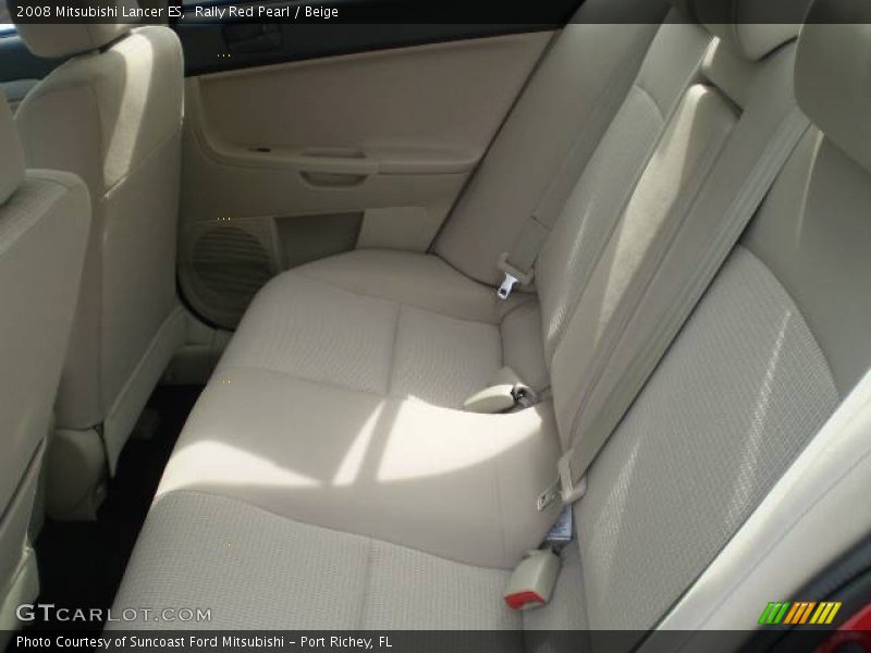 Rally Red Pearl / Beige 2008 Mitsubishi Lancer ES