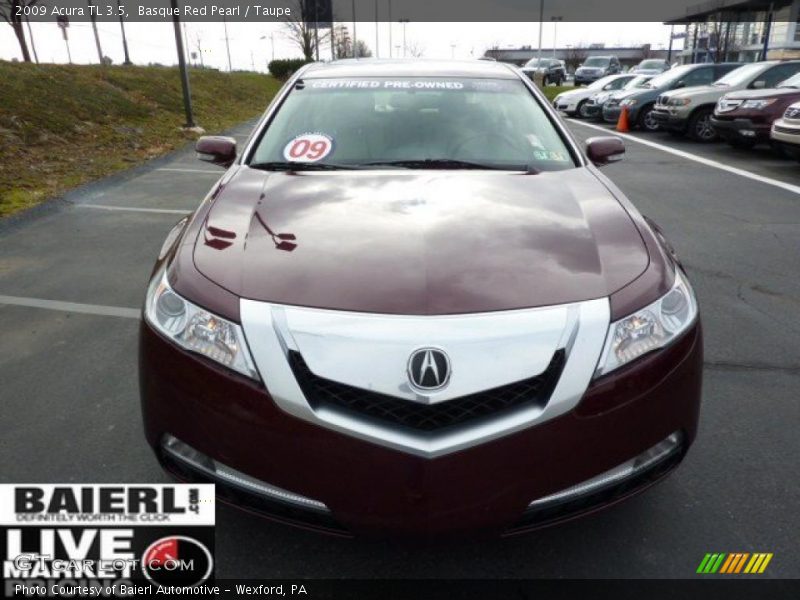 Basque Red Pearl / Taupe 2009 Acura TL 3.5