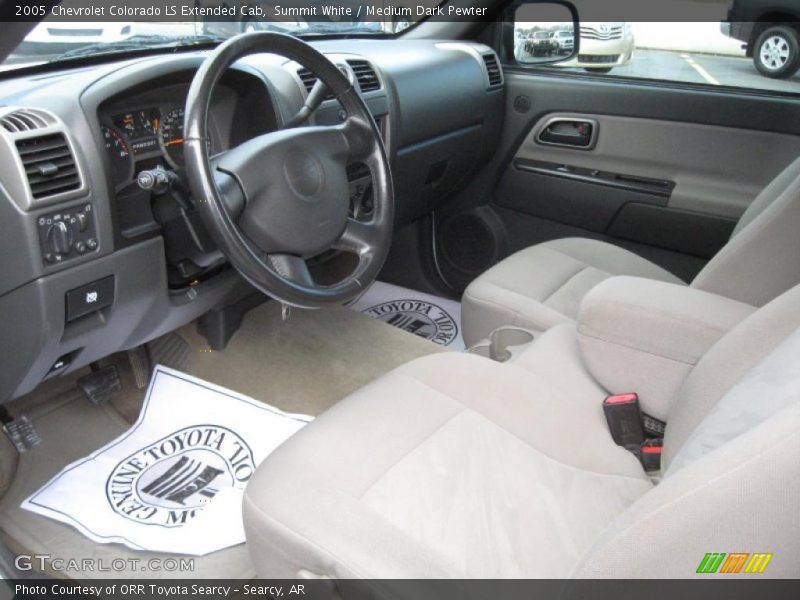 Medium Dark Pewter Interior - 2005 Colorado LS Extended Cab 