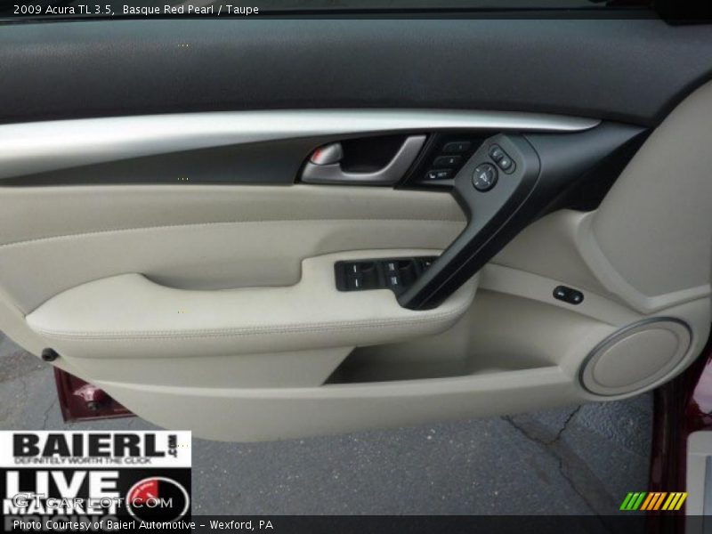 Basque Red Pearl / Taupe 2009 Acura TL 3.5