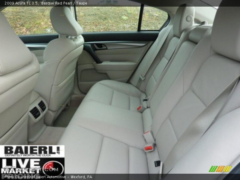 Basque Red Pearl / Taupe 2009 Acura TL 3.5