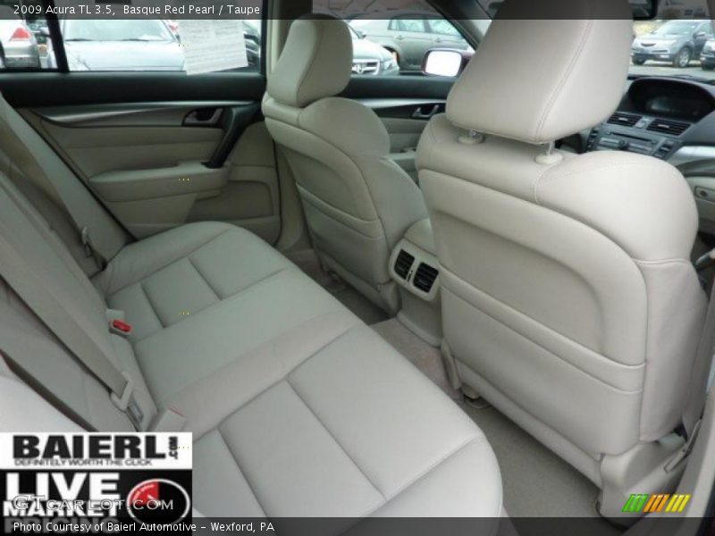 Basque Red Pearl / Taupe 2009 Acura TL 3.5