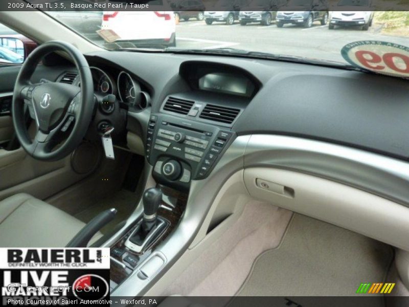 Basque Red Pearl / Taupe 2009 Acura TL 3.5