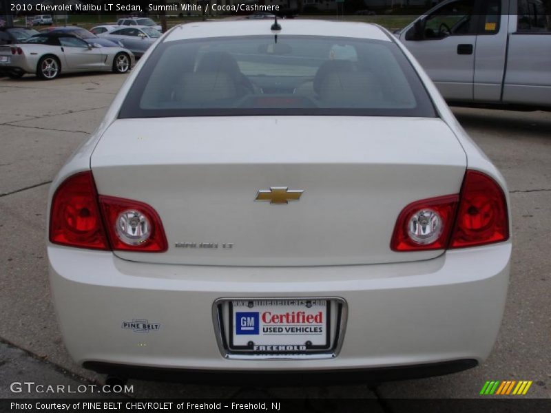 Summit White / Cocoa/Cashmere 2010 Chevrolet Malibu LT Sedan