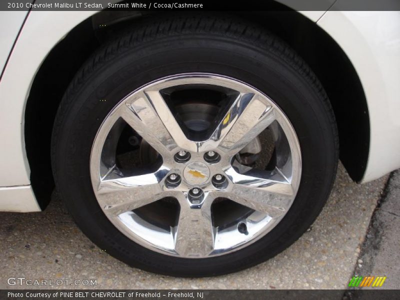 Summit White / Cocoa/Cashmere 2010 Chevrolet Malibu LT Sedan