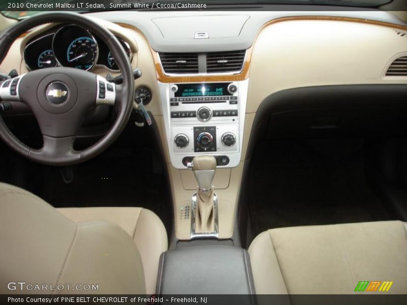 Summit White / Cocoa/Cashmere 2010 Chevrolet Malibu LT Sedan