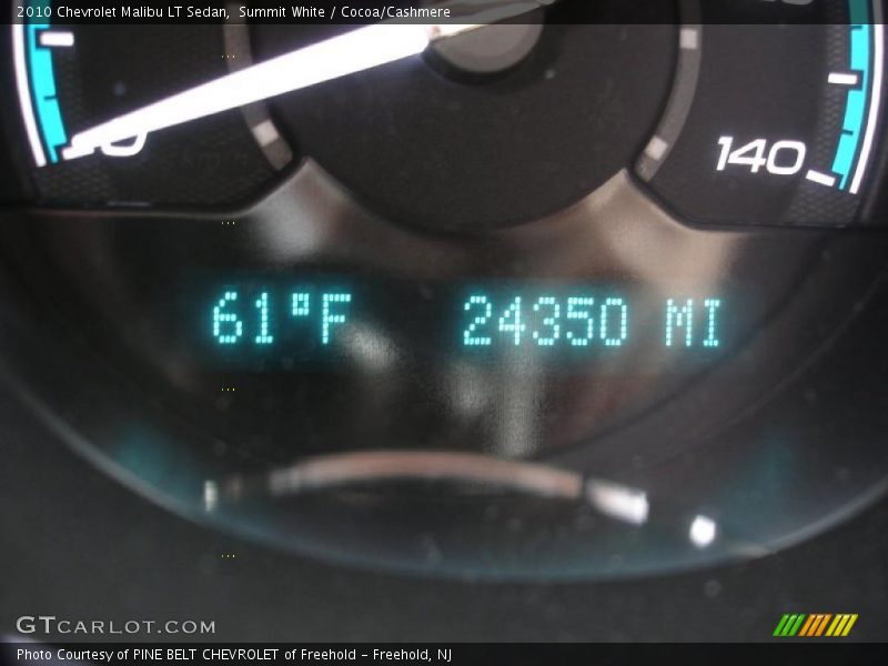 Summit White / Cocoa/Cashmere 2010 Chevrolet Malibu LT Sedan