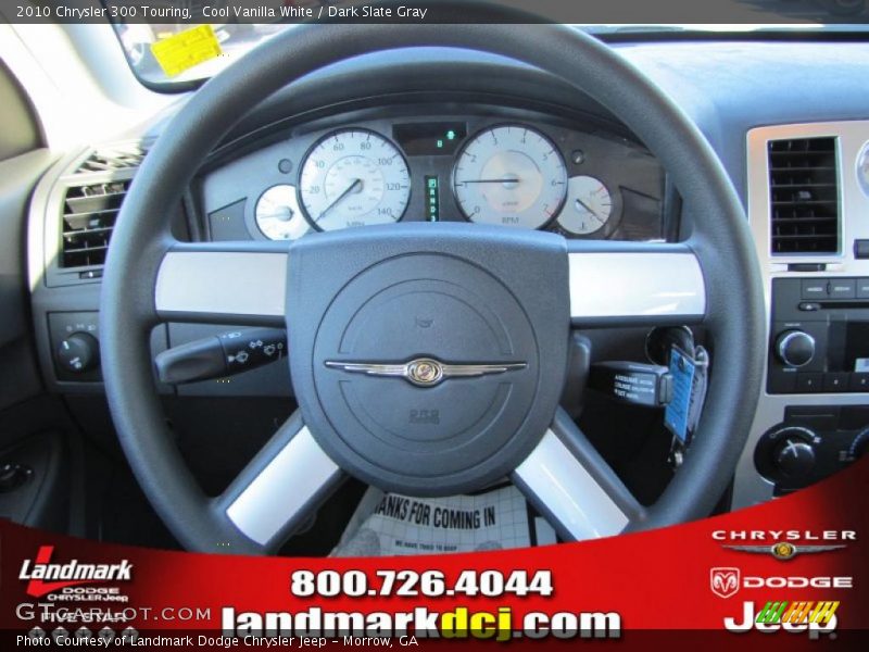 Cool Vanilla White / Dark Slate Gray 2010 Chrysler 300 Touring