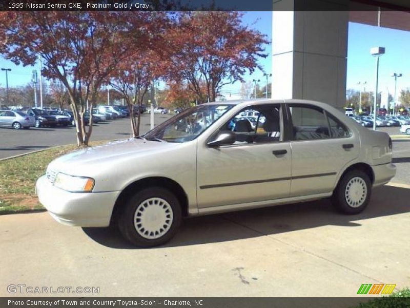 Platinum Gold / Gray 1995 Nissan Sentra GXE