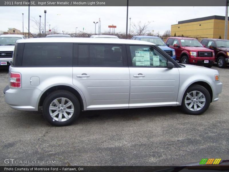 Ingot Silver Metallic / Medium Light Stone 2011 Ford Flex SE