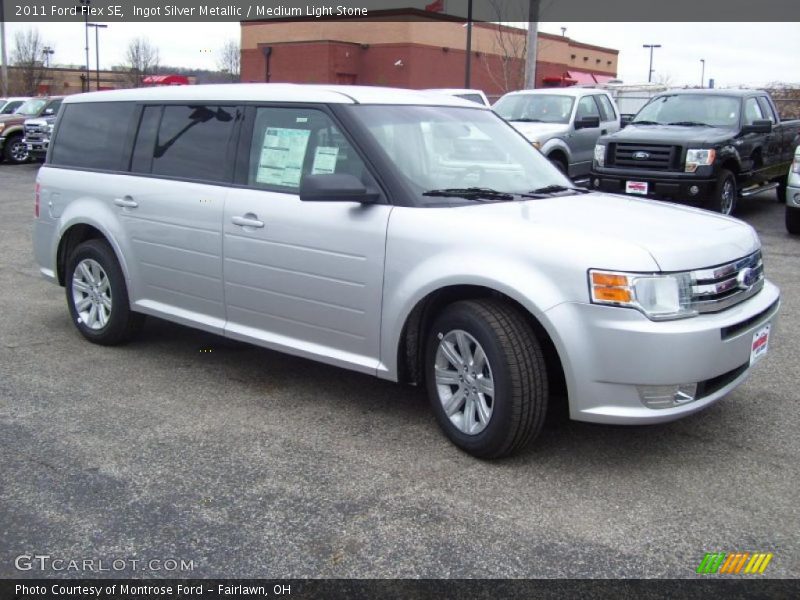 Ingot Silver Metallic / Medium Light Stone 2011 Ford Flex SE