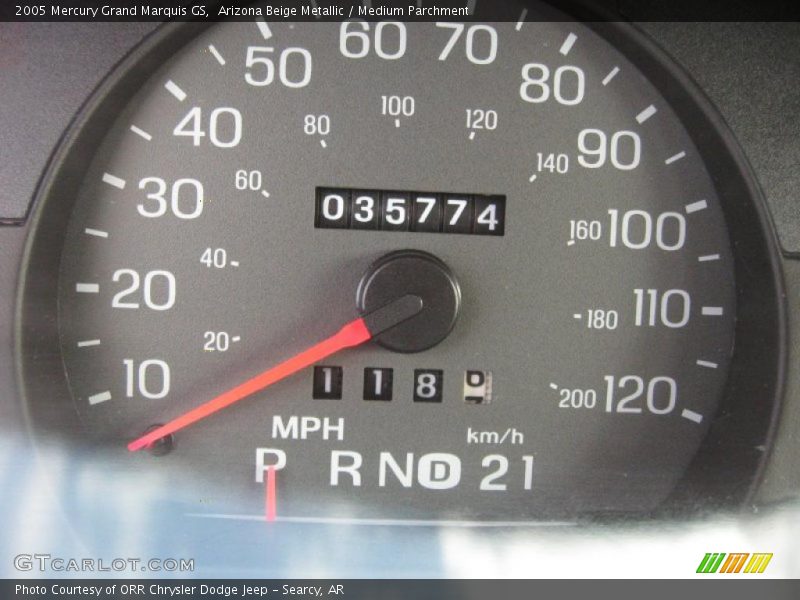 Arizona Beige Metallic / Medium Parchment 2005 Mercury Grand Marquis GS