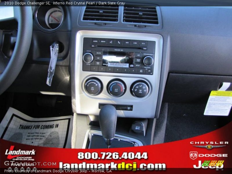 Inferno Red Crystal Pearl / Dark Slate Gray 2010 Dodge Challenger SE