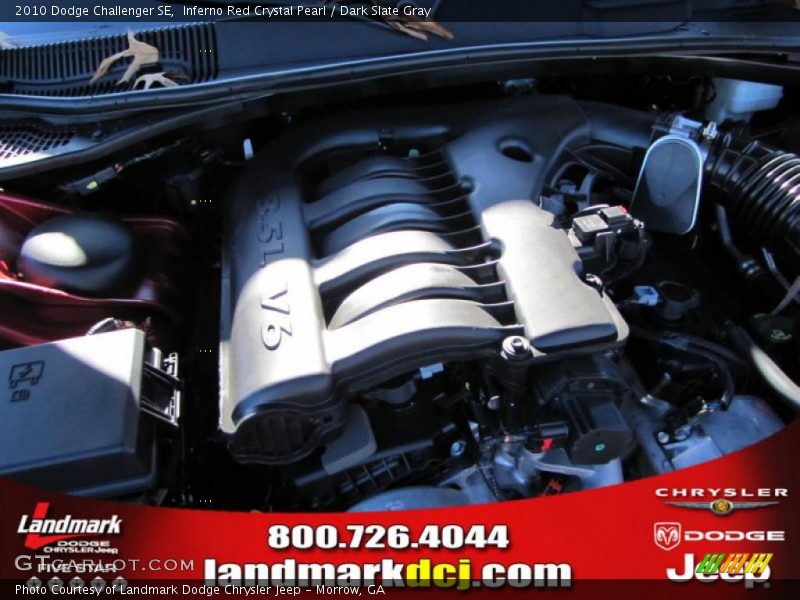 Inferno Red Crystal Pearl / Dark Slate Gray 2010 Dodge Challenger SE