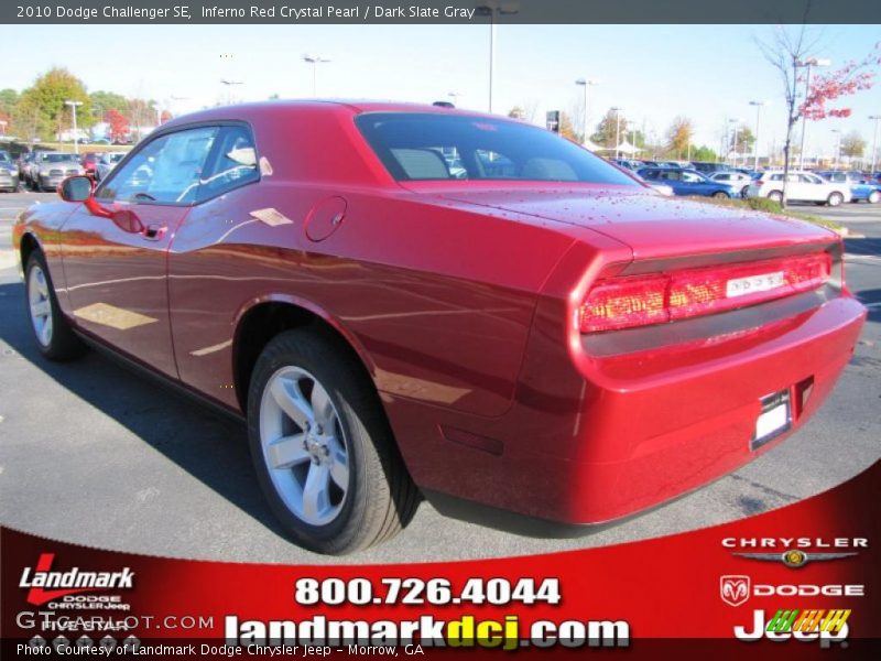 Inferno Red Crystal Pearl / Dark Slate Gray 2010 Dodge Challenger SE