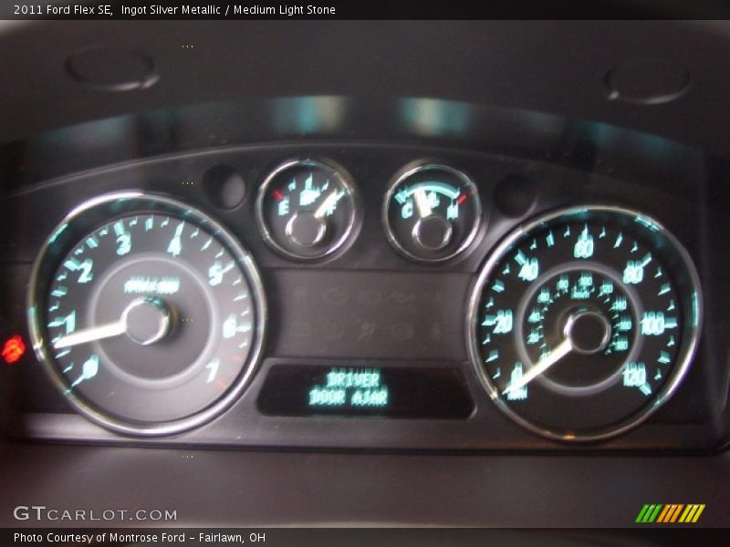 Ingot Silver Metallic / Medium Light Stone 2011 Ford Flex SE
