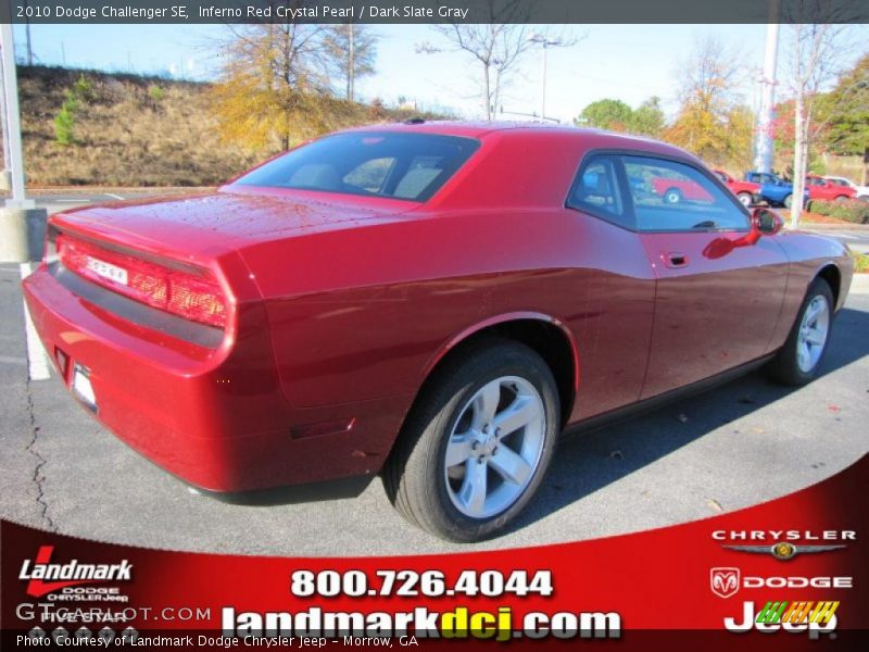 Inferno Red Crystal Pearl / Dark Slate Gray 2010 Dodge Challenger SE