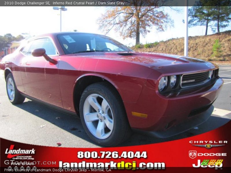 Inferno Red Crystal Pearl / Dark Slate Gray 2010 Dodge Challenger SE