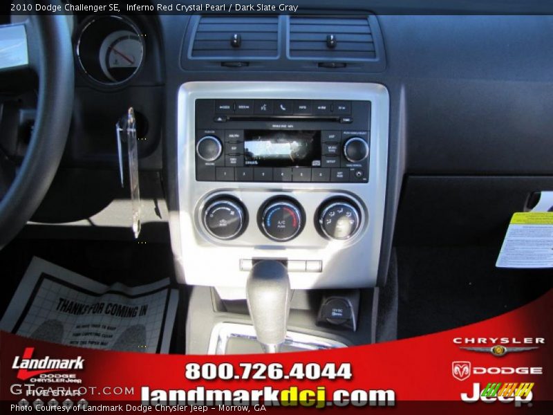 Inferno Red Crystal Pearl / Dark Slate Gray 2010 Dodge Challenger SE