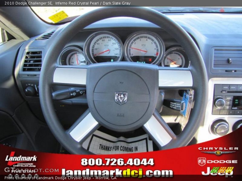 Inferno Red Crystal Pearl / Dark Slate Gray 2010 Dodge Challenger SE