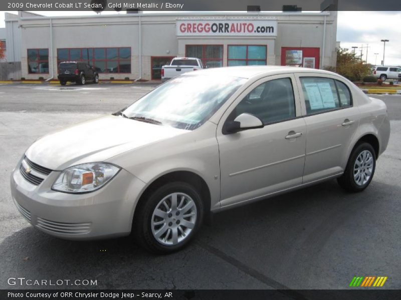 Gold Mist Metallic / Ebony 2009 Chevrolet Cobalt LT Sedan
