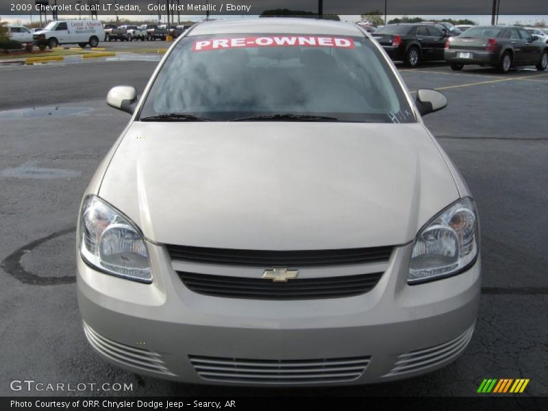 Gold Mist Metallic / Ebony 2009 Chevrolet Cobalt LT Sedan