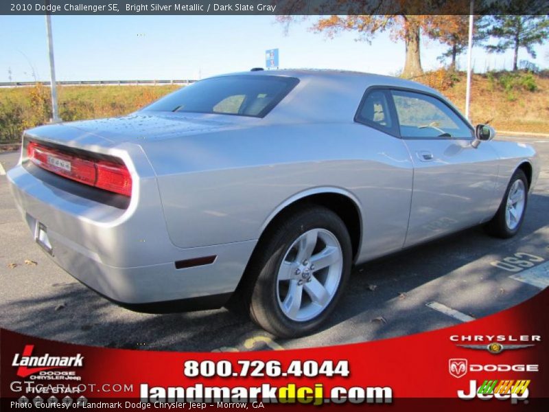 Bright Silver Metallic / Dark Slate Gray 2010 Dodge Challenger SE