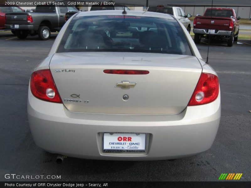 Gold Mist Metallic / Ebony 2009 Chevrolet Cobalt LT Sedan