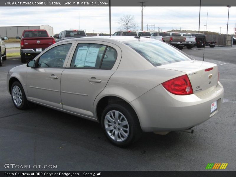 Gold Mist Metallic / Ebony 2009 Chevrolet Cobalt LT Sedan