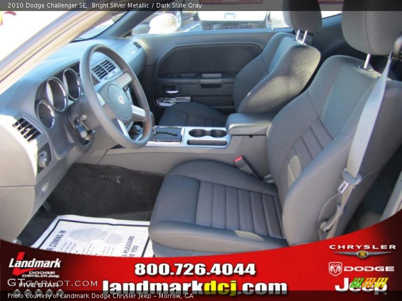 Bright Silver Metallic / Dark Slate Gray 2010 Dodge Challenger SE