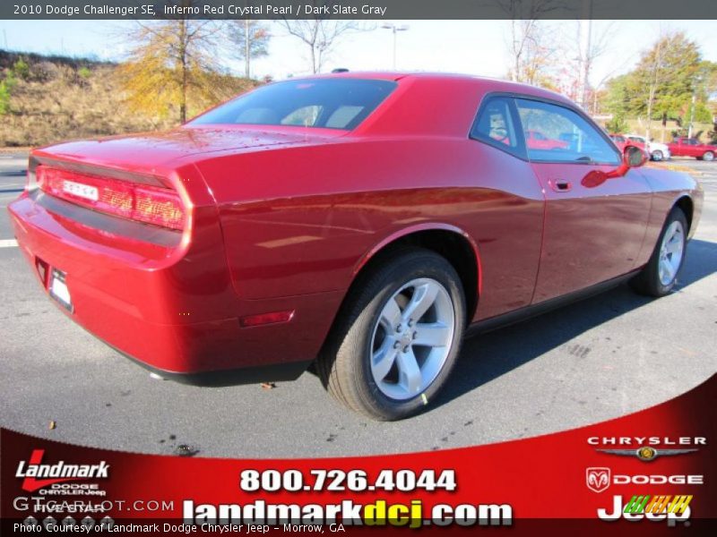 Inferno Red Crystal Pearl / Dark Slate Gray 2010 Dodge Challenger SE