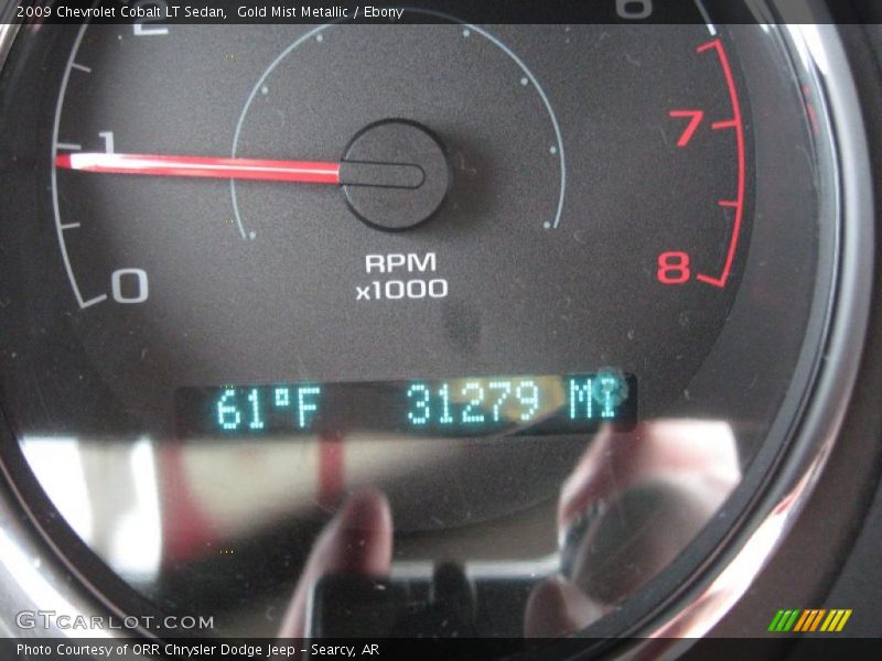 Gold Mist Metallic / Ebony 2009 Chevrolet Cobalt LT Sedan
