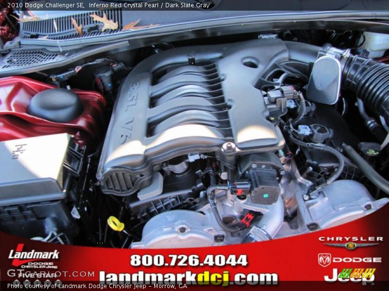 Inferno Red Crystal Pearl / Dark Slate Gray 2010 Dodge Challenger SE
