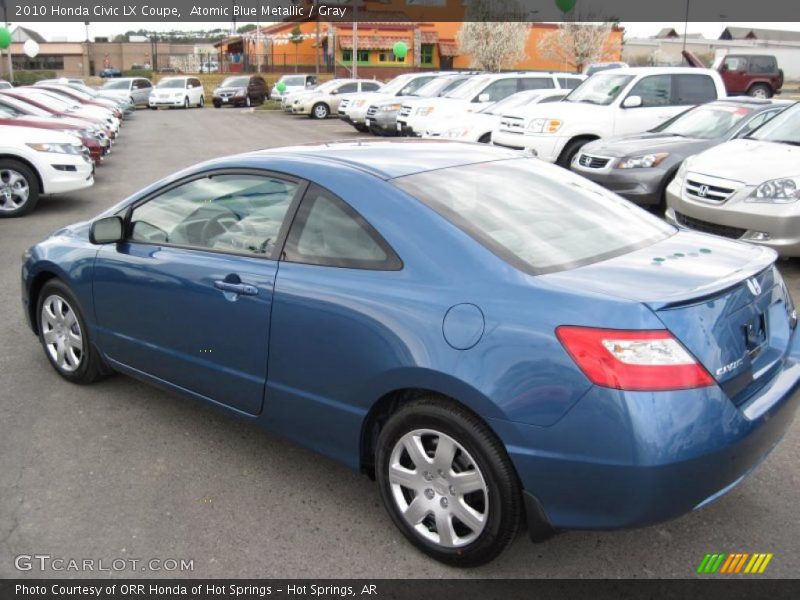 Atomic Blue Metallic / Gray 2010 Honda Civic LX Coupe
