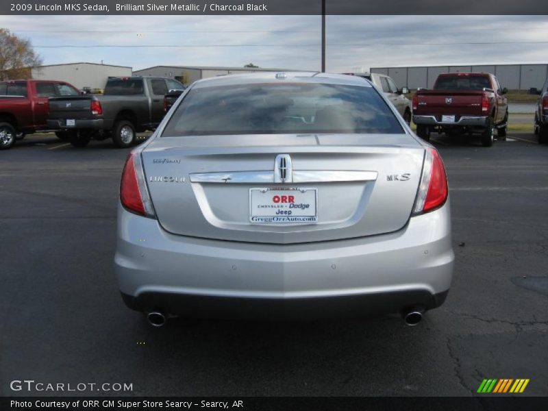 Brilliant Silver Metallic / Charcoal Black 2009 Lincoln MKS Sedan