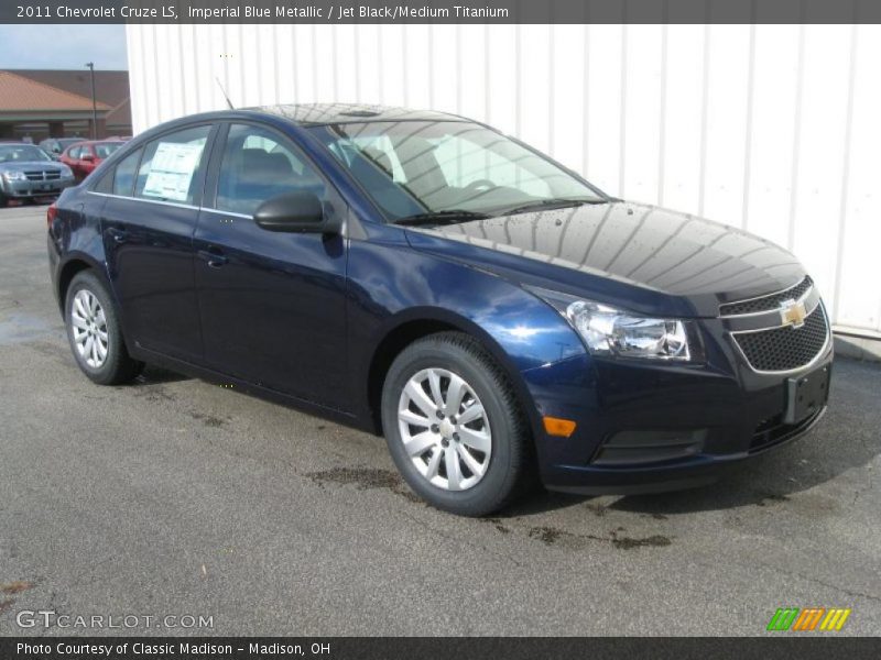 Imperial Blue Metallic / Jet Black/Medium Titanium 2011 Chevrolet Cruze LS