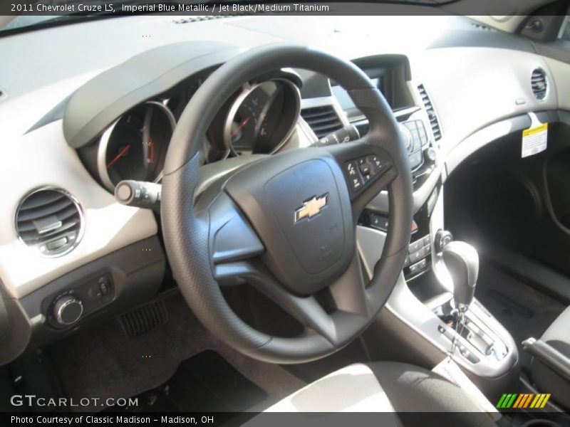 Imperial Blue Metallic / Jet Black/Medium Titanium 2011 Chevrolet Cruze LS