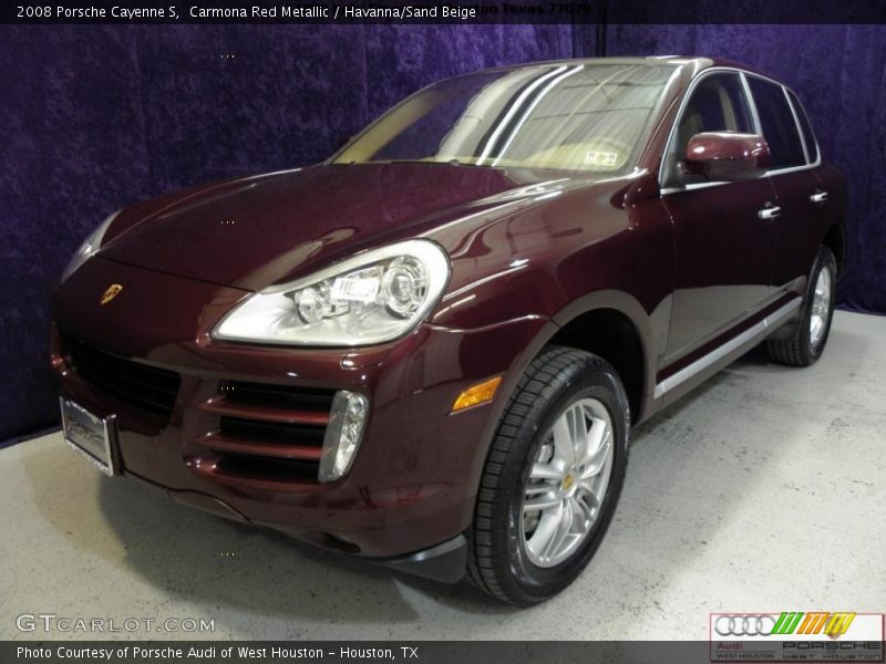 Carmona Red Metallic / Havanna/Sand Beige 2008 Porsche Cayenne S