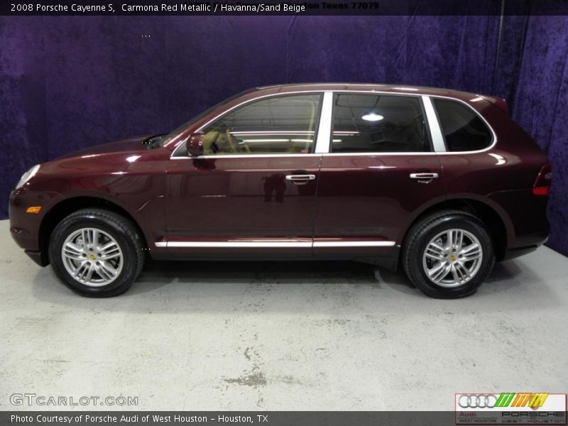 Carmona Red Metallic / Havanna/Sand Beige 2008 Porsche Cayenne S