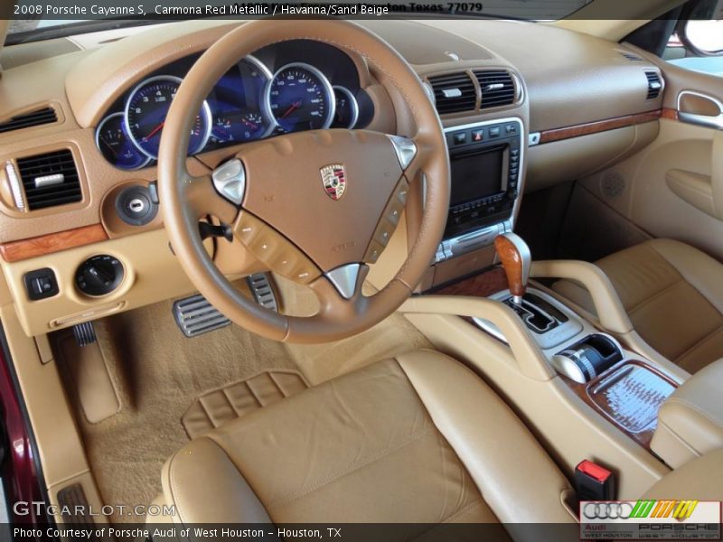 Carmona Red Metallic / Havanna/Sand Beige 2008 Porsche Cayenne S