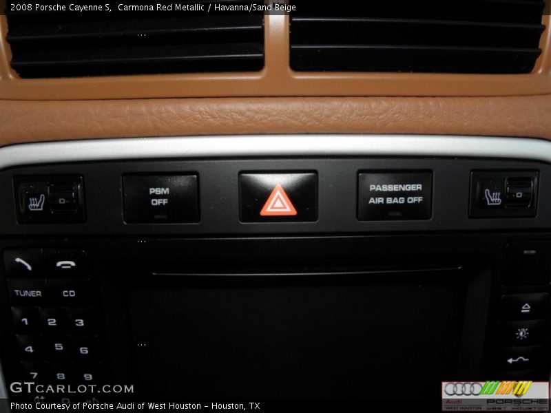 Carmona Red Metallic / Havanna/Sand Beige 2008 Porsche Cayenne S