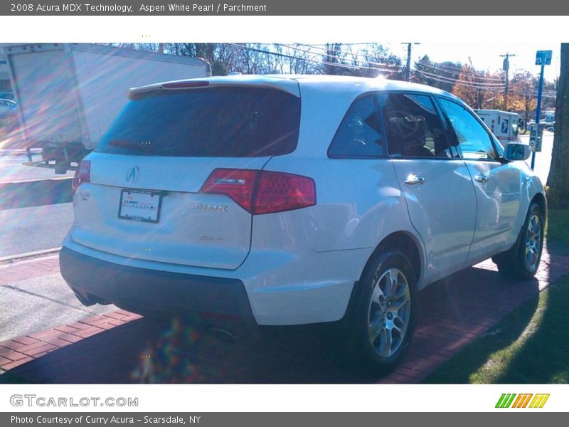 Aspen White Pearl / Parchment 2008 Acura MDX Technology